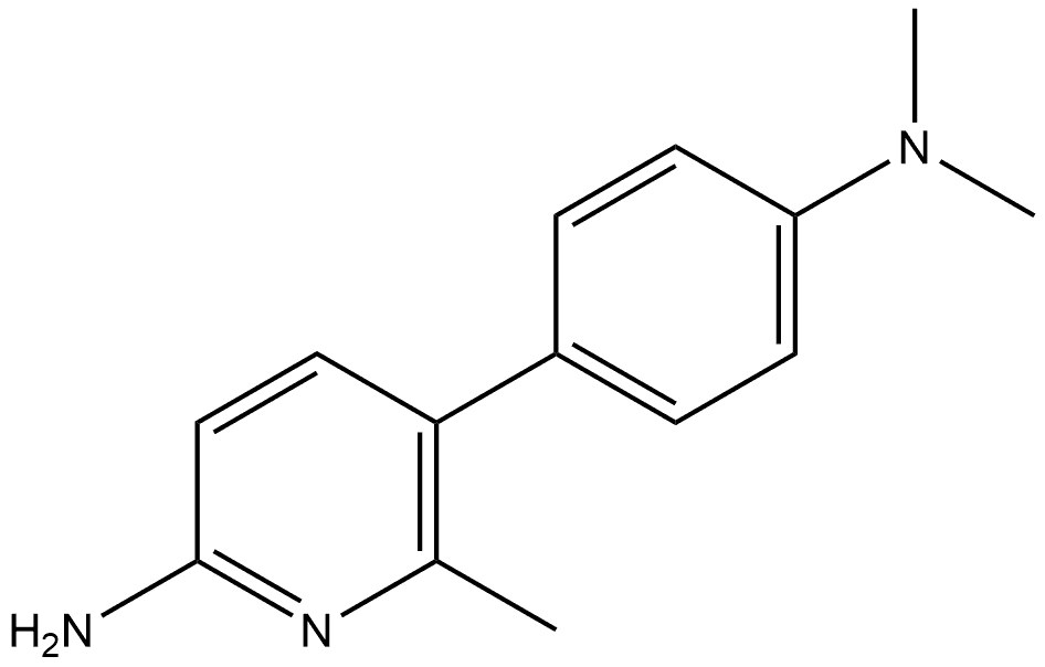 5-[4-(Dimethylamino)phenyl]-6-methyl-2-pyridinamine Structure