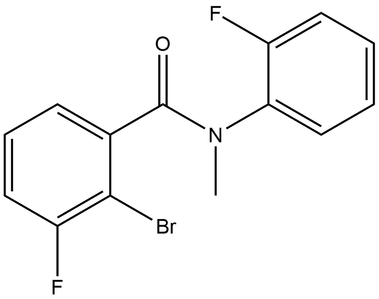 2-Bromo-3-fluoro-N-(2-fluorophenyl)-N-methylbenzamide Structure