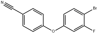 4-(4-Bromo-3-fluorophenoxy)benzonitrile Structure