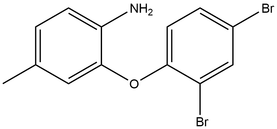 2-(2,4-Dibromophenoxy)-4-methylbenzenamine Structure