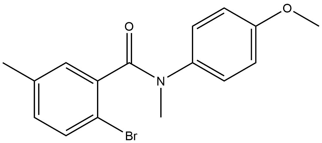 2-Bromo-N-(4-methoxyphenyl)-N,5-dimethylbenzamide Structure