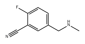 Benzonitrile, 2-fluoro-5-[(methylamino)methyl]- Structure
