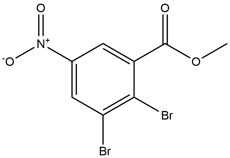 2,3-Dibromo-5-nitro-benzoic acid methyl ester Structure