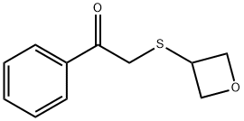 Ethanone, 2-(3-oxetanylthio)-1-phenyl- Structure