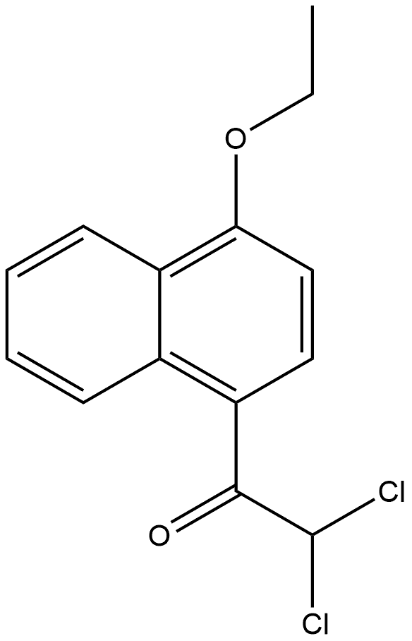 2,2-dichloro-1-(4-ethoxynaphthalen-1-yl)ethanone Structure