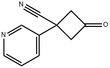 3-Oxo-1-pyridin-3-yl-cyclobutanecarbonitrile Structure