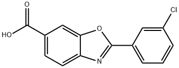 6-Benzoxazolecarboxylic acid, 2-(3-chlorophenyl)- Structure