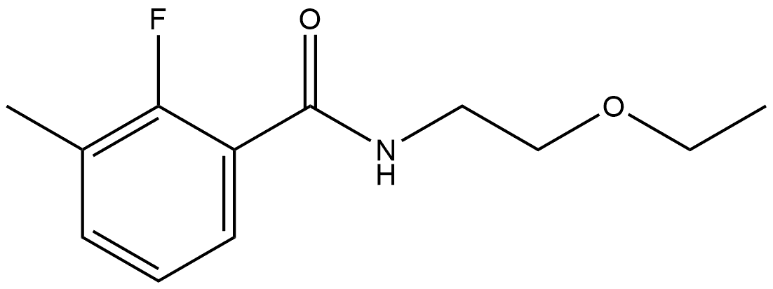 N-(2-Ethoxyethyl)-2-fluoro-3-methylbenzamide Structure