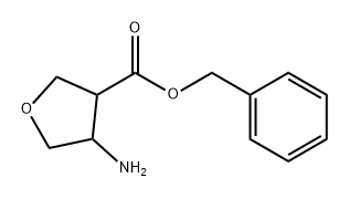 3-Furancarboxylic acid, 4-aminotetrahydro-, phenylmethyl ester 구조식 이미지