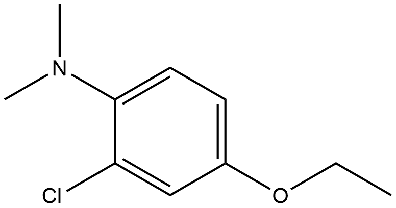 2-Chloro-4-ethoxy-N,N-dimethylbenzenamine Structure