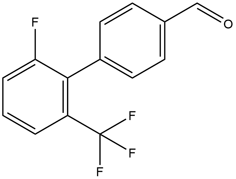 2'-Fluoro-6'-(trifluoromethyl)[1,1'-biphenyl]-4-carboxaldehyde Structure