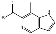 7-methyl-1H-pyrrolo[3,2-c]pyridine-6-carboxylic acid Structure