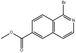 Methyl 1-bromo-6-isoquinolinecarboxylate 구조식 이미지