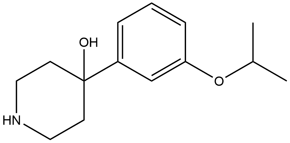 4-(3-isopropoxyphenyl)piperidin-4-ol Structure