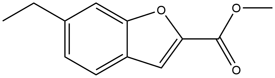 methyl 6-ethylbenzofuran-2-carboxylate Structure