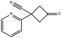 3-Oxo-1-pyridin-2-yl-cyclobutanecarbonitrile Structure