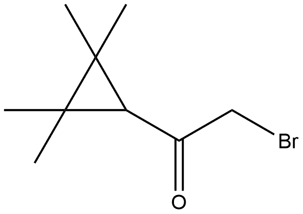 2-Bromo-1-(2,2,3,3-tetramethylcyclopropyl)ethanone Structure