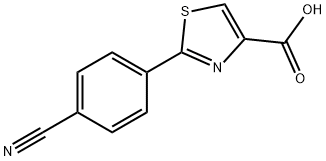 2-(4-cyanophenyl)thiazole-4-carboxylic acid Structure