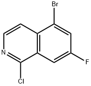Isoquinoline, 5-bromo-1-chloro-7-fluoro- Structure