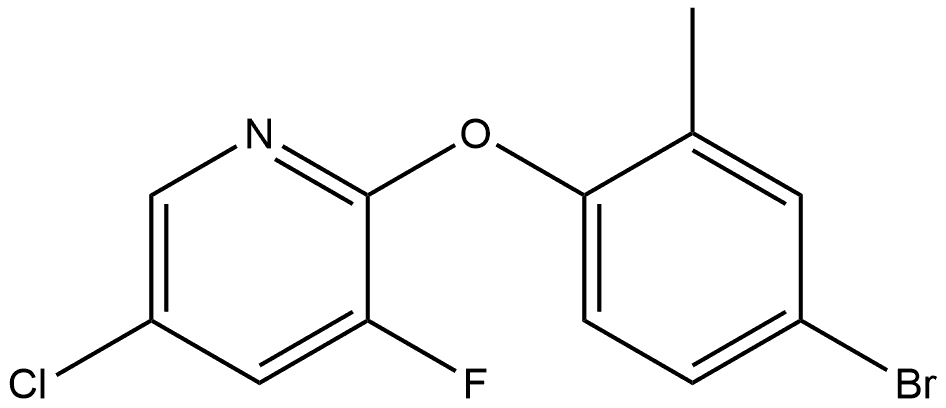 2-(4-Bromo-2-methylphenoxy)-5-chloro-3-fluoropyridine Structure