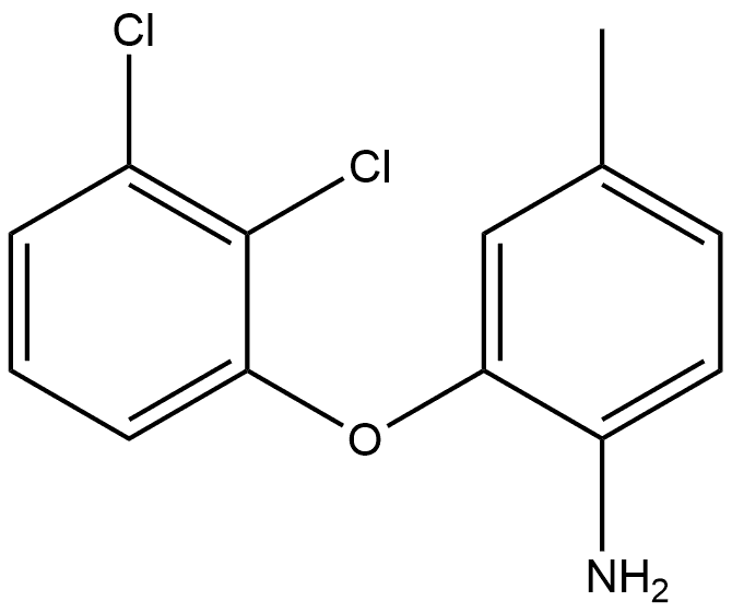 2-(2,3-Dichlorophenoxy)-4-methylbenzenamine Structure