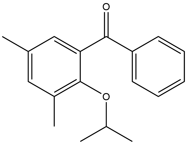 Methanone, [3,5-dimethyl-2-(1-methylethoxy)phenyl]phenyl- Structure