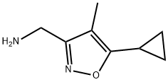 3-Isoxazolemethanamine, 5-cyclopropyl-4-methyl- Structure