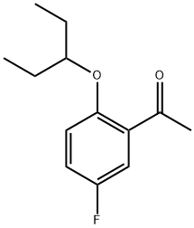 1-(5-Fluoro-2-(pentan-3-yloxy)phenyl)ethan-1-one Structure