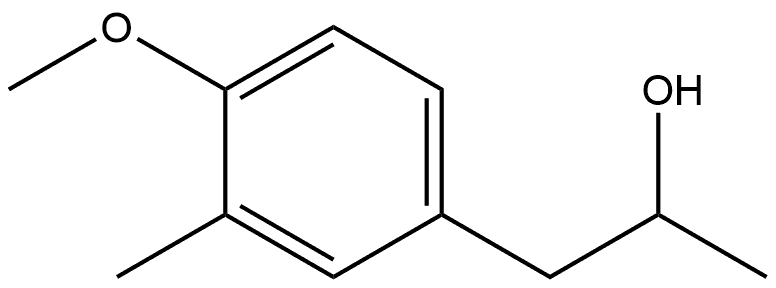 Benzeneethanol, 4-methoxy-α,3-dimethyl- Structure