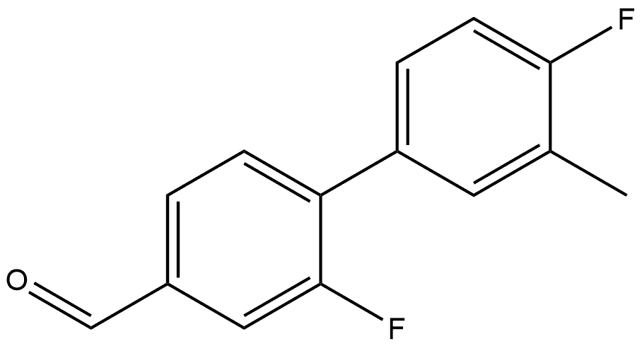 2,4'-Difluoro-3'-methyl[1,1'-biphenyl]-4-carboxaldehyde Structure