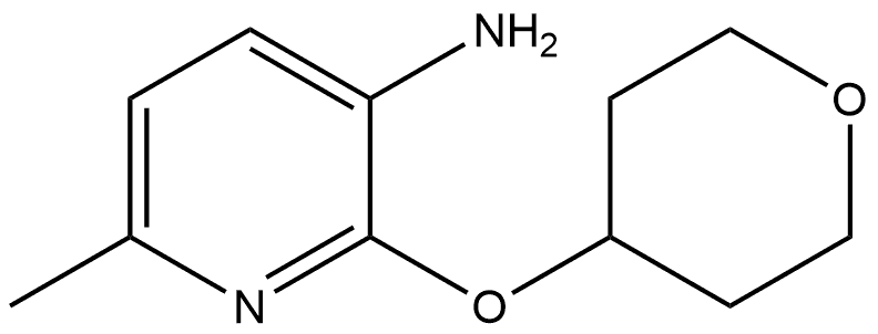 6-Methyl-2-[(tetrahydro-2H-pyran-4-yl)oxy]-3-pyridinamine Structure