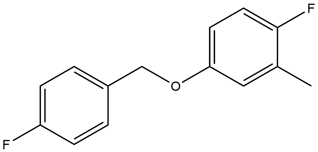 1-Fluoro-4-[(4-fluorophenyl)methoxy]-2-methylbenzene Structure