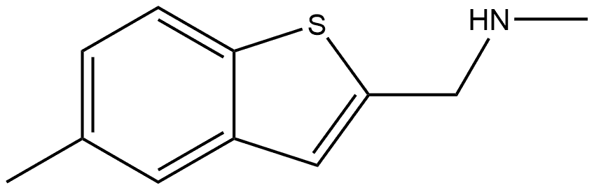 N,5-Dimethylbenzo[b]thiophene-2-methanamine Structure