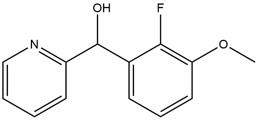 α-(2-Fluoro-3-methoxyphenyl)-2-pyridinemethanol Structure