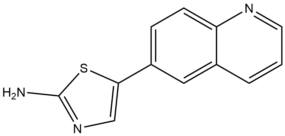 5-(Quinolin-6-yl)thiazol-2-amine Structure