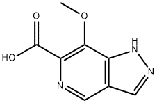 7-Methoxy-1H-pyrazolo[4,3-c]pyridine-6-carboxylic acid 구조식 이미지