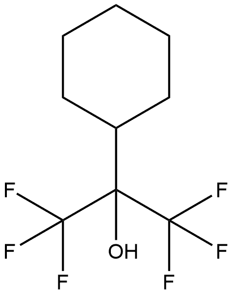 Cyclohexanemethanol, α,α-bis(trifluoromethyl)- Structure