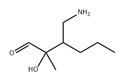 3-(Aminomethyl)-2-hydroxy-2-methylhexanal Structure