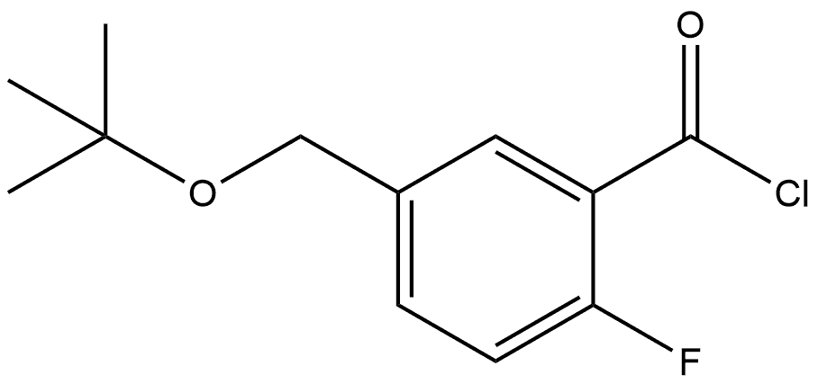 5-[(1,1-Dimethylethoxy)methyl]-2-fluorobenzoyl chloride Structure