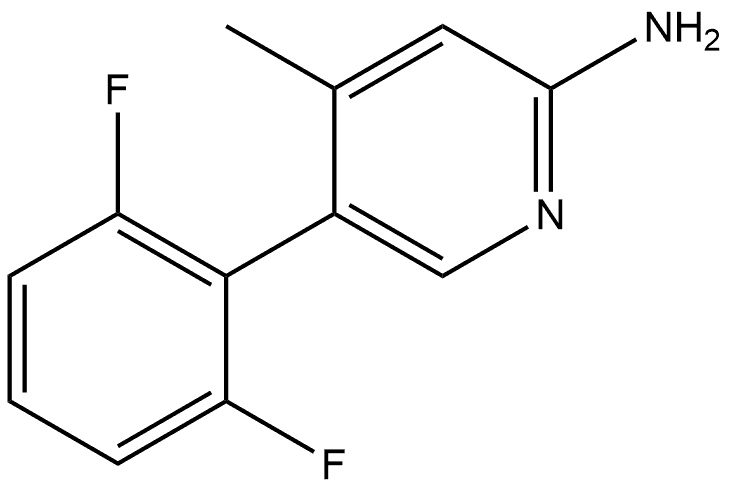 5-(2,6-Difluorophenyl)-4-methyl-2-pyridinamine Structure