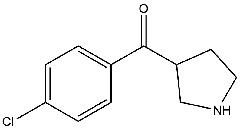 (4-Chlorophenyl)(pyrrolidin-3-yl)methanone HCl Structure