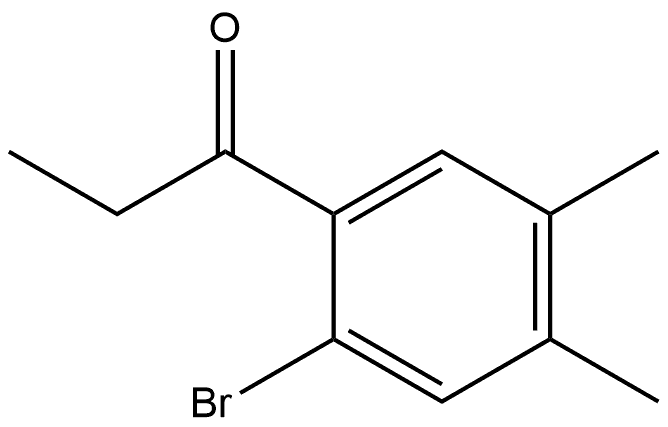 1-(2-Bromo-4,5-dimethylphenyl)-1-propanone Structure