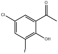 Ethanone, 1-(5-chloro-3-fluoro-2-hydroxyphenyl)- Structure