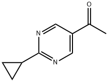 Ethanone, 1-(2-cyclopropyl-5-pyrimidinyl)- Structure