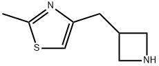 Thiazole, 4-(3-azetidinylmethyl)-2-methyl- Structure