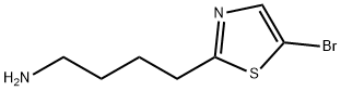 2-Thiazolebutanamine, 5-bromo- Structure