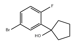 Cyclopentanol, 1-(5-bromo-2-fluorophenyl)- Structure