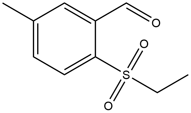 2-(Ethylsulfonyl)-5-methylbenzaldehyde Structure