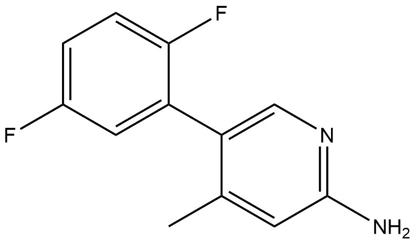 5-(2,5-Difluorophenyl)-4-methyl-2-pyridinamine Structure