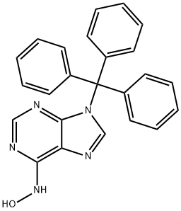 N-(9-Trityl-9H-purin-6-yl)hydroxylamine 구조식 이미지